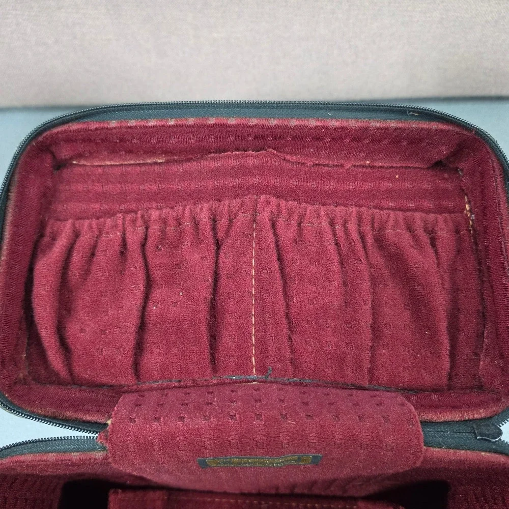 Marsand Camera Bag Medium Vintage Faux Leather Velvet Lined